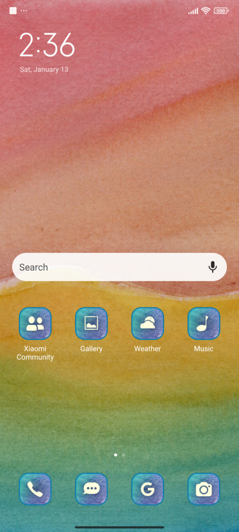 abstract pastel screenshot