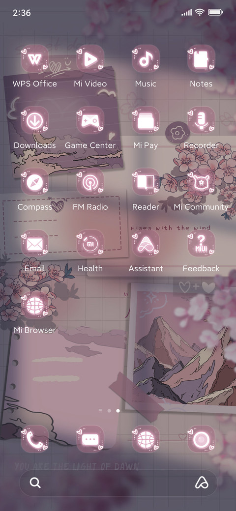 Romantic cherry screenshot