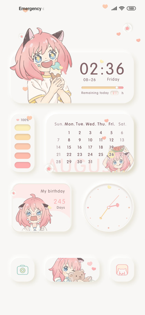 pink sweet girl screenshot