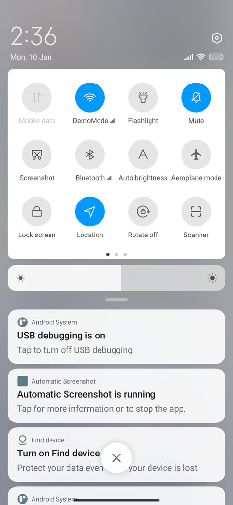 Light screenshot