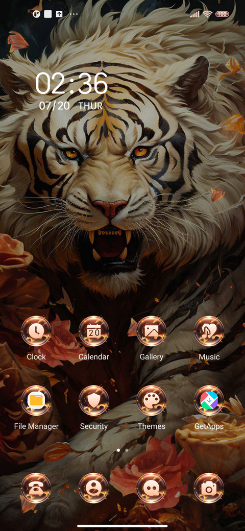 Tiger and Flower screenshot