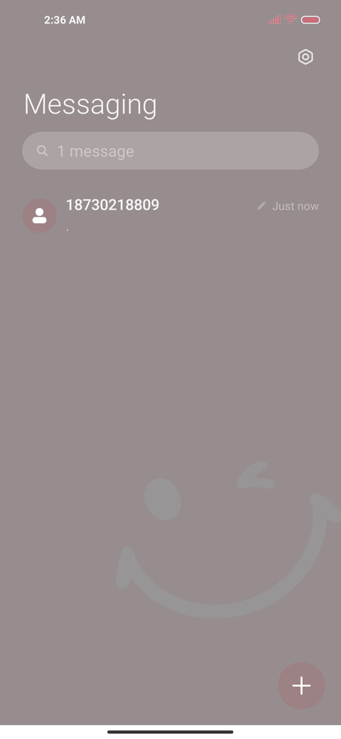 Pink smiling face screenshot