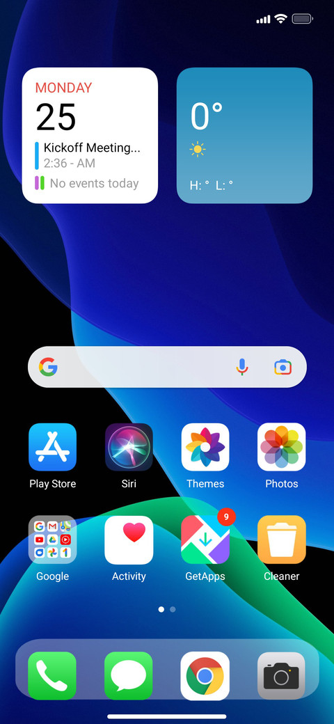 Special iOS screenshot