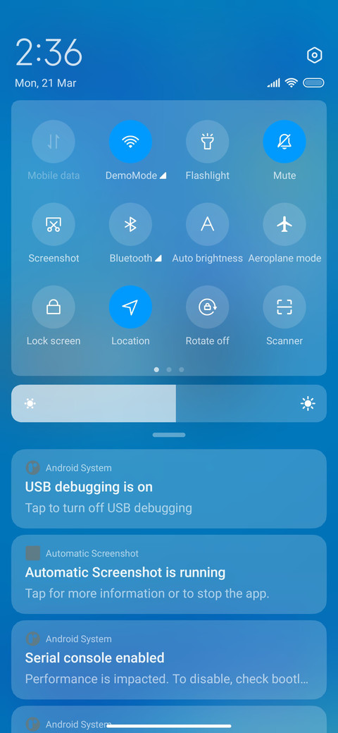 Surf Blue screenshot