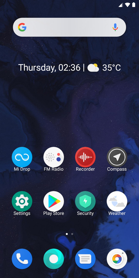 Android Q Dark screenshot