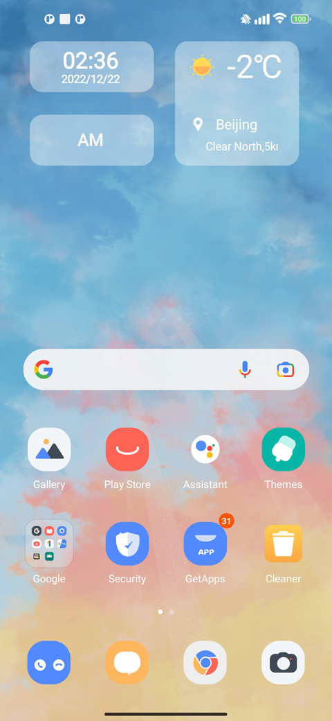 Color widget screenshot