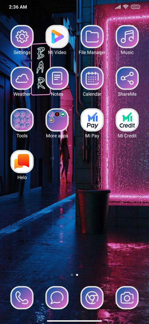 Bar screenshot