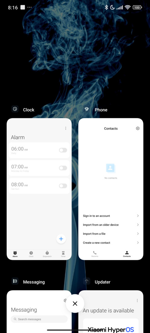 Smoke Blue screenshot