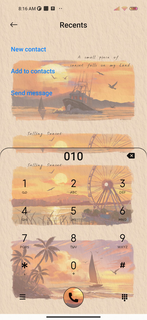 Oranges The sunset screenshot