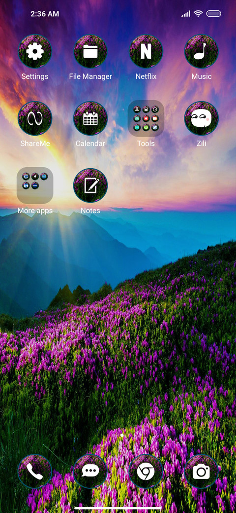 Sunrise bliss screenshot