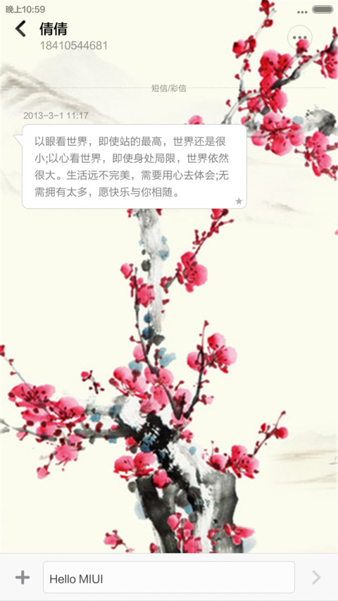 水墨梅花  密码1234 screenshot