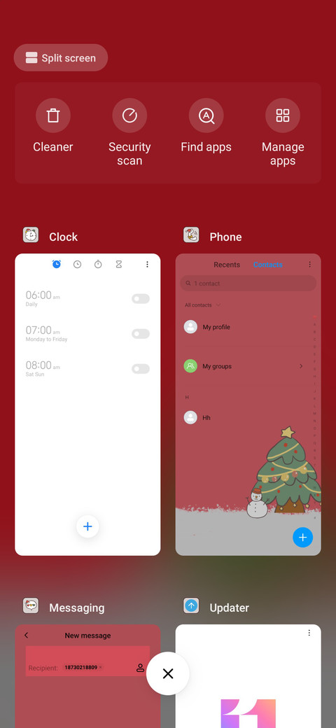 Merry Xmas widget screenshot