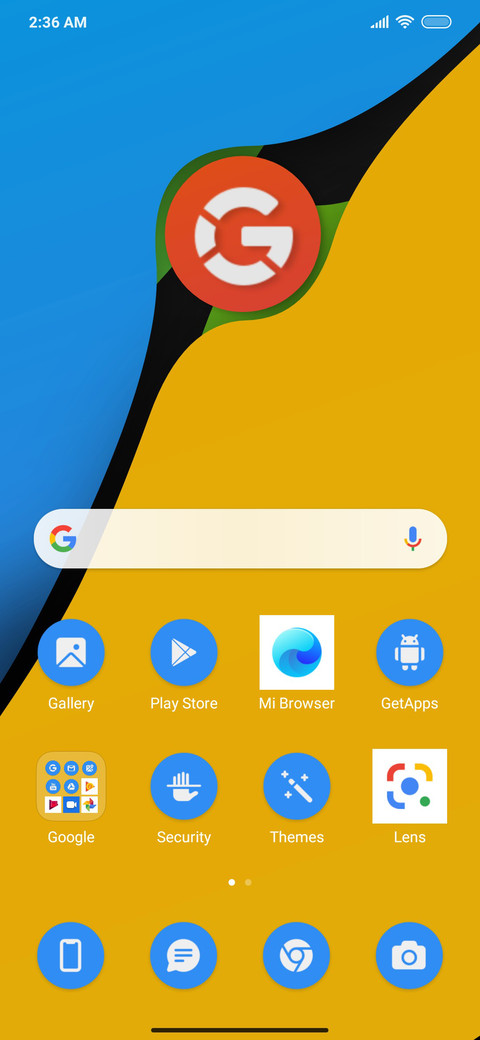 Stock Android screenshot