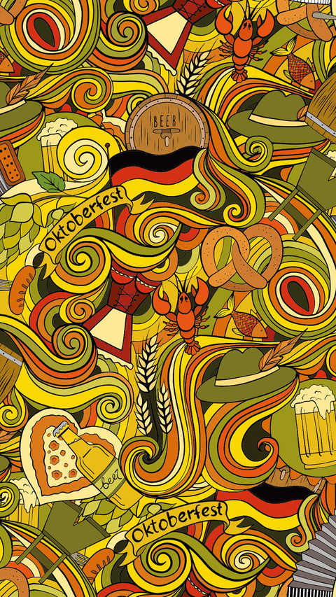 Conceptual poster of the Oktoberfest in Munich, Germany screenshot