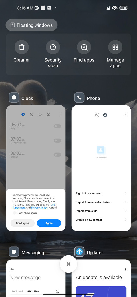 Swan screenshot