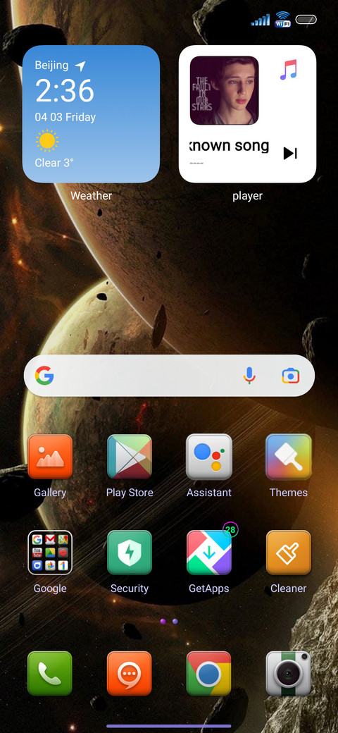 Android V12 screenshot