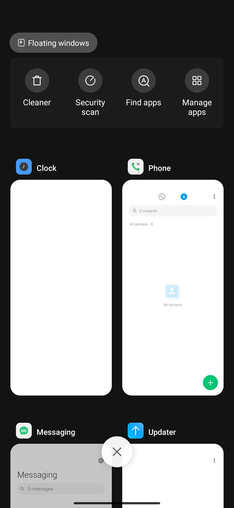 Simple starry sky screenshot