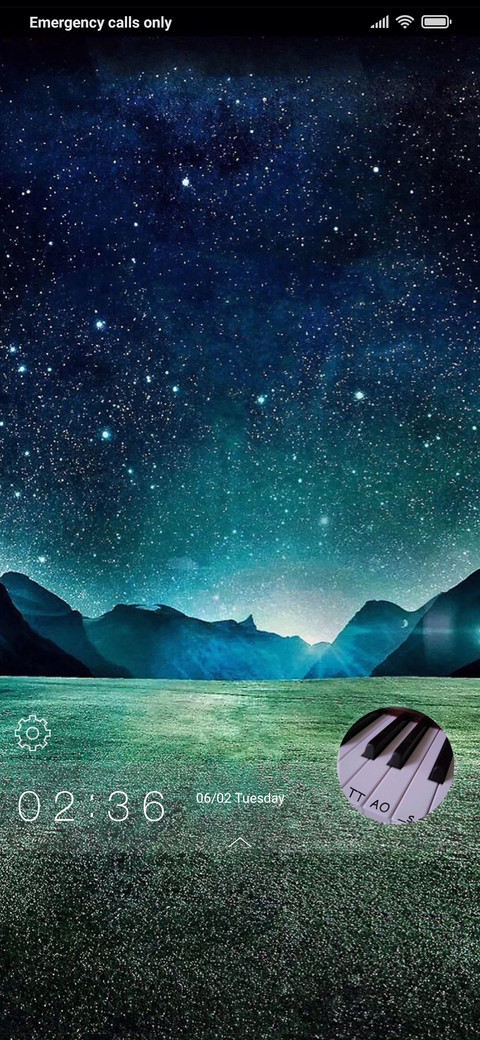 The starry sky screenshot