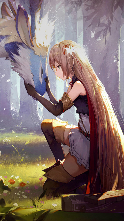 The Long-haired Girl is Stroking The Head of The Monster screenshot
