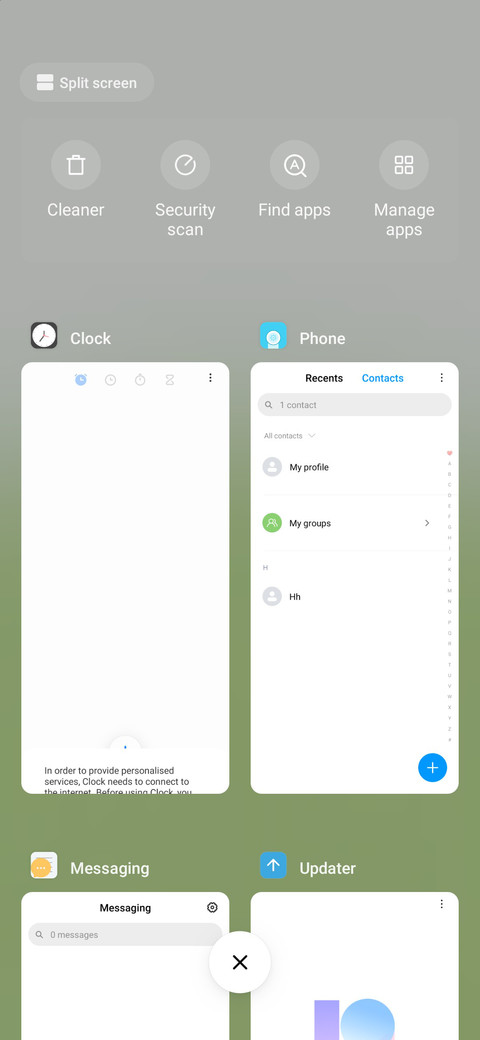 Simple color screenshot