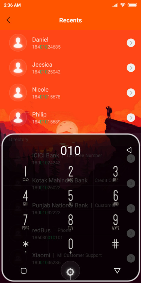 Dark Orange v10 screenshot