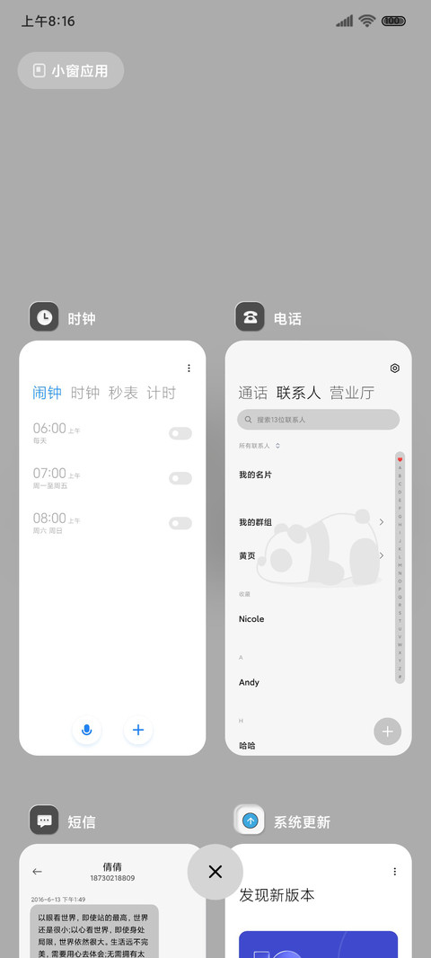 拟态简约 熊猫趴趴 screenshot