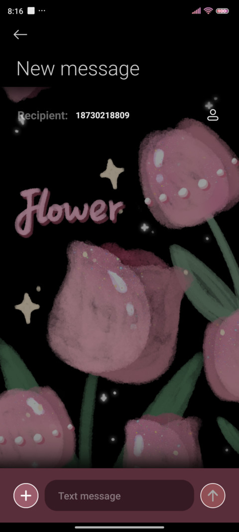 Pink Black Flower screenshot
