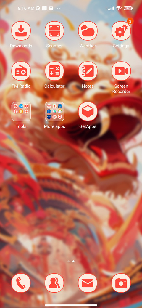 New Year dragon screenshot