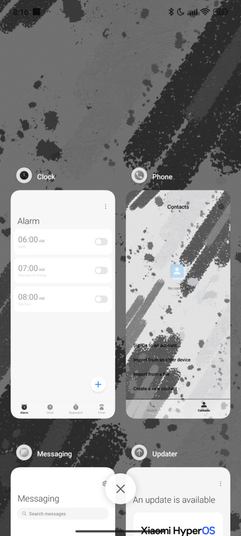 Black and white  screenshot