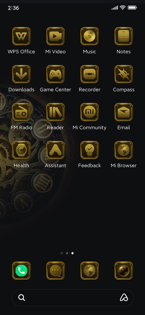 Gear assembly screenshot