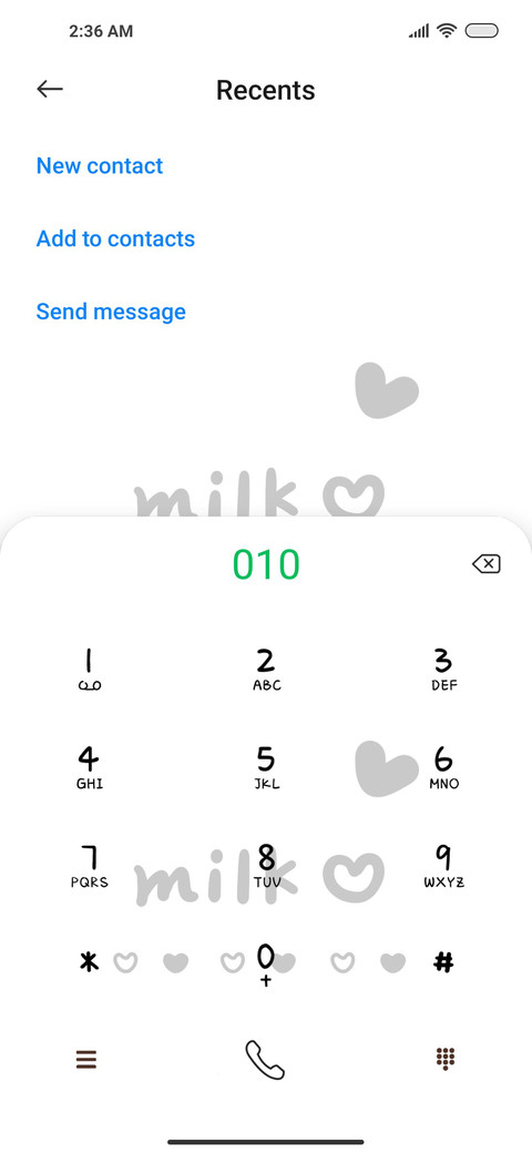Milk streaks screenshot