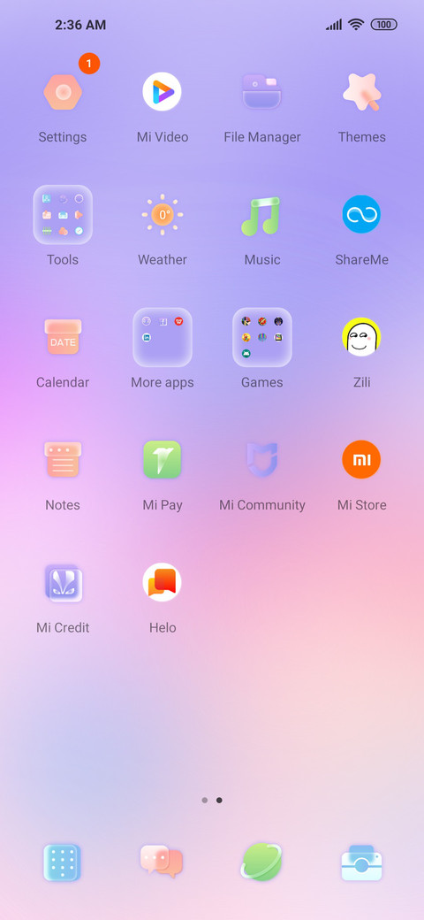 Colorful glass screenshot