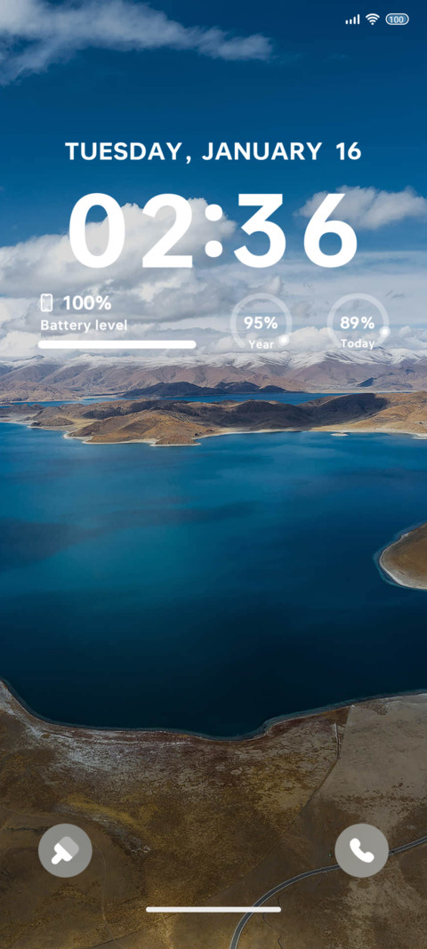 Blue water as blue screenshot