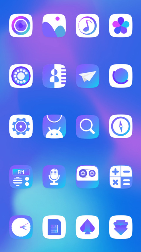 Gradual blue screenshot