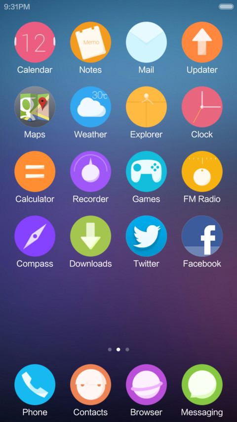 simple style screenshot