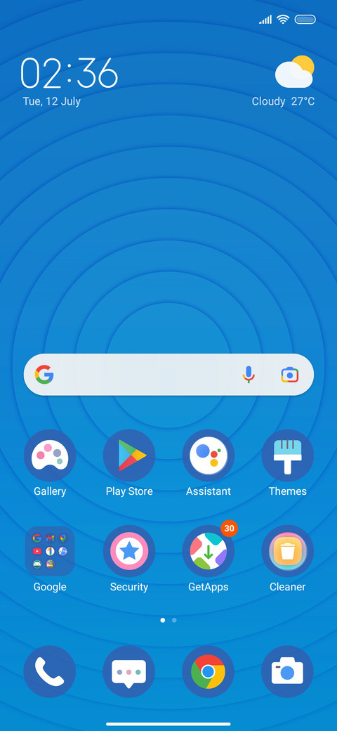Blue Circle screenshot