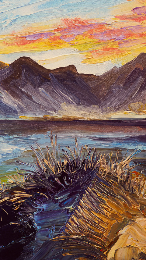 Landscape oil painting screenshot