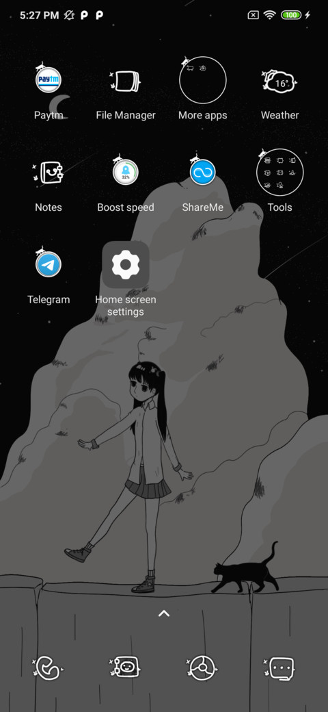 Night white screenshot