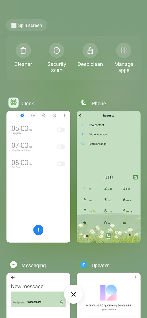 light green ins screenshot