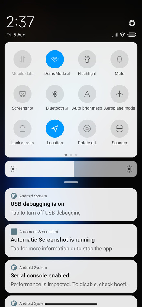 Dark screenshot