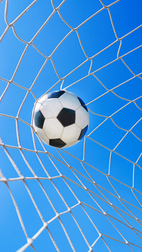 Soccer ball in soccer goal screenshot