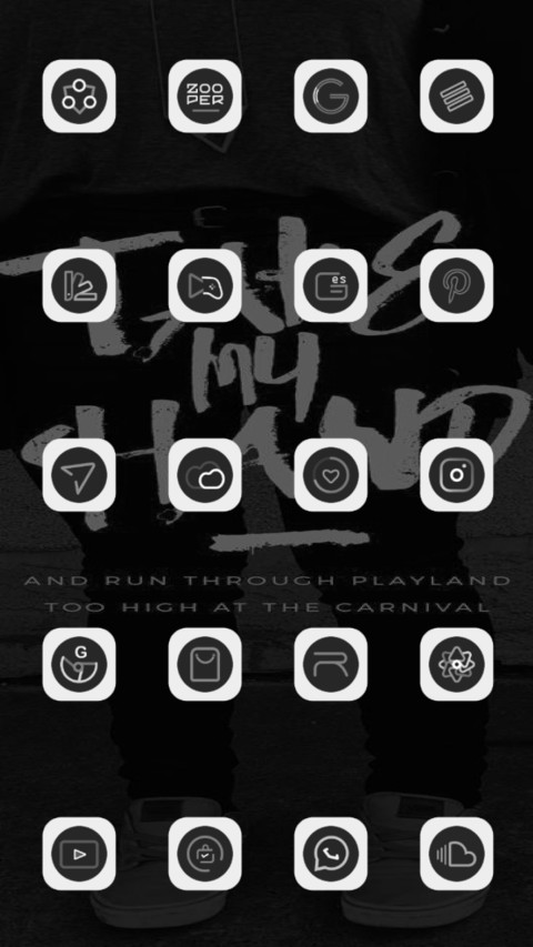 Dark White screenshot