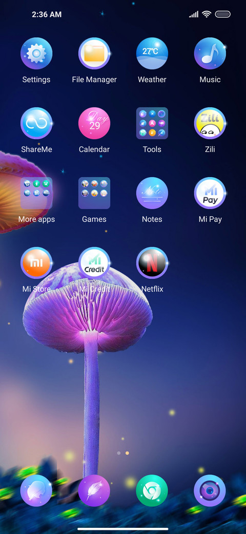 The mushroom screenshot