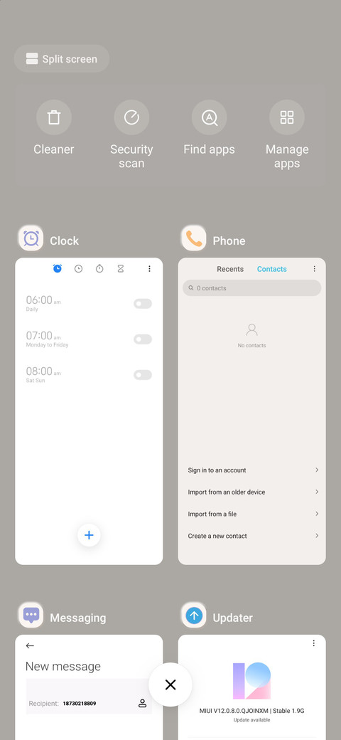 Simple color screenshot