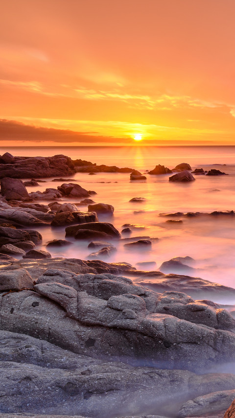 Golden sunrise at the Sea screenshot
