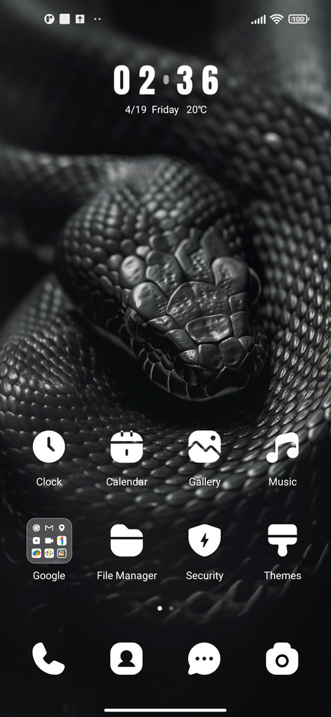 The snake screenshot