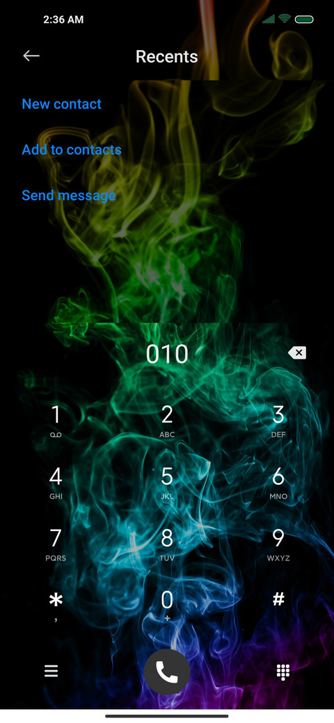 Colorful lamp screenshot
