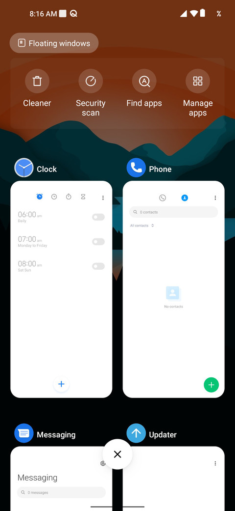 Android T screenshot