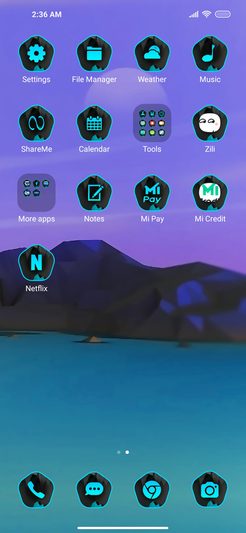 Minimal cool screenshot