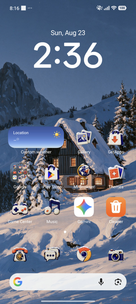 Snowy Cabin screenshot
